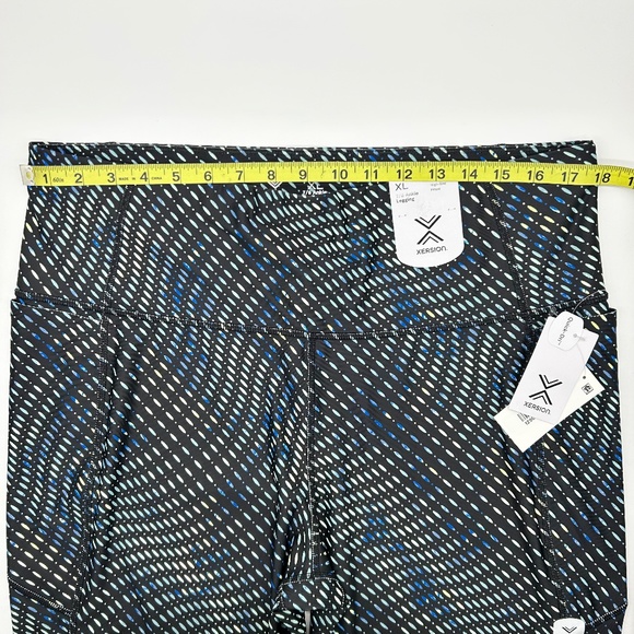 Xersion Blue Dot Train Women's High Rise Quick Dry 7/8 Ankle Leggings M L XL XXL - Picture 10 of 11